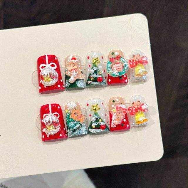 YADORNOS Press On Nails, 10 Stück, Glänzend, Unisex - Bild 1