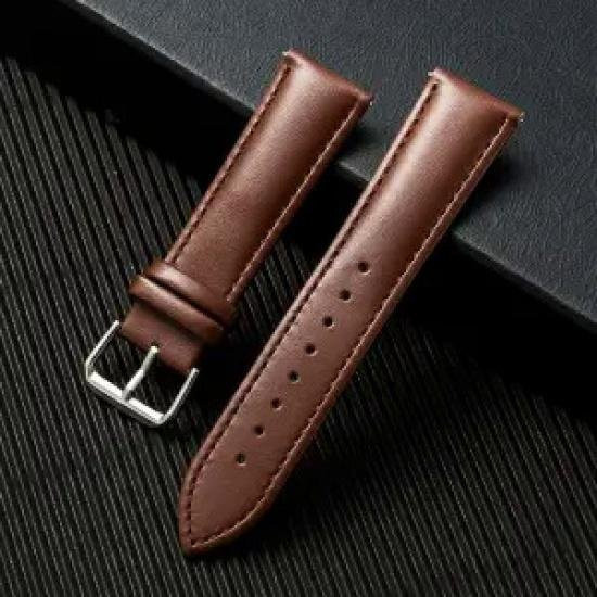 Foucsontop Uhrenarmband Leder, braun, 22 mm, Unisex - Bild 1