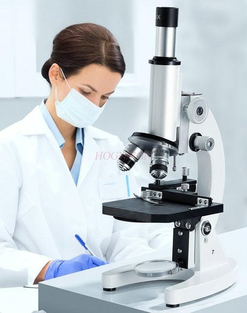 Binchi Optisches Mikroskop, Biologie Wissenschaftsexperiment, Grau, ab 3 Jahre - Bild 1