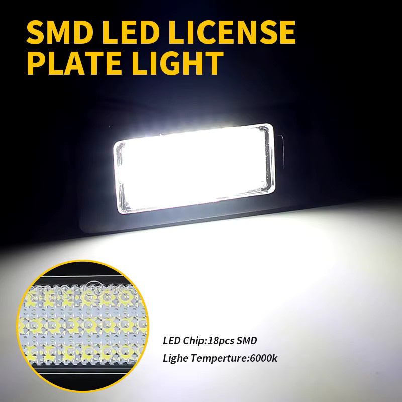 SAARMAT Canbus LED-Kennzeichenbeleuchtung Set für VW Golf 6 7, Jetta, Passat B6 B7, Touran und Touareg 2 - Bild 5