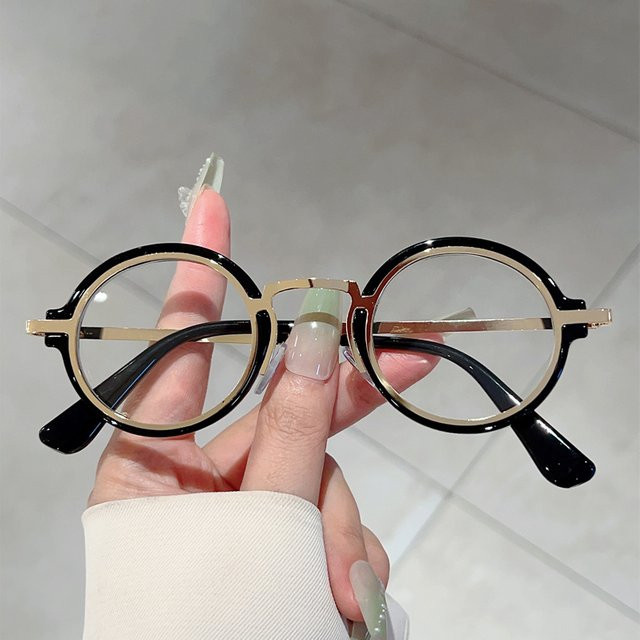 KAMMPT Korrektionsbrille, Rund, Vollrand, Transparent, Männer, Blaulichtfilter - Bild 1