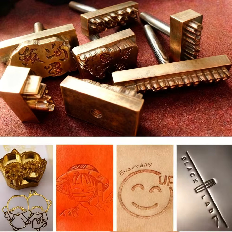 Personalisierter Logo-Lederstempel aus Messing für dein Lederhandwerk und Branding - Bild 1