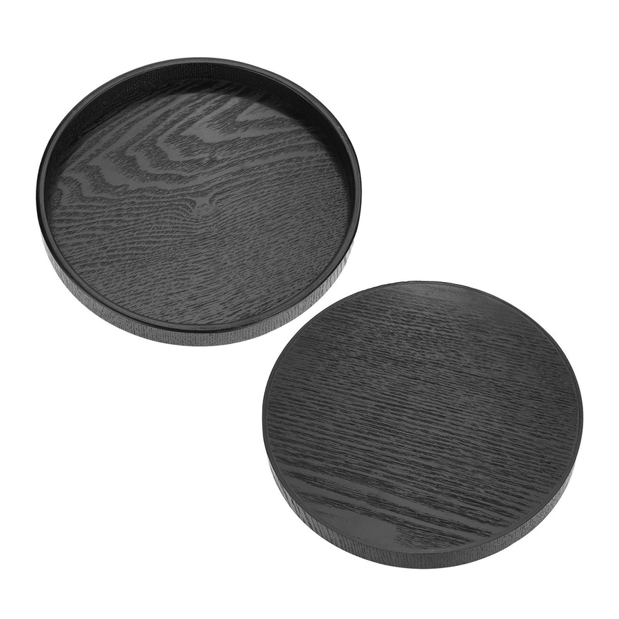 Rundes Serviertablett aus Massivholz von KaiSai Durchmesser: 24 cm - Bild 4