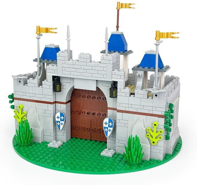 Yiran toy Mittelalterliche Burg Bausteine Set grau 468 Teile - Bild 1