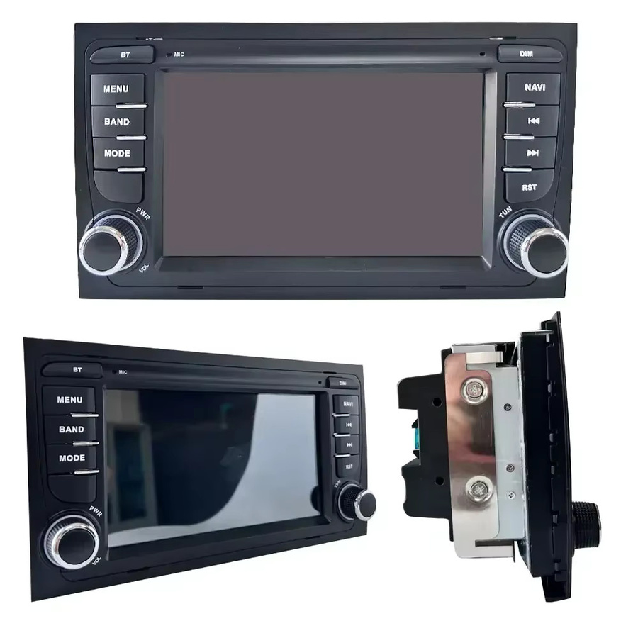 CHSTEK Auto Radio Navigation mit Bluetooth und WLAN für Audi A4 B6 B7 S4 RS4 8E und Seat Exeo 2002-2012 mit drahtlosem Carplay und Android Multimedia in Schwarz - Bild 5
