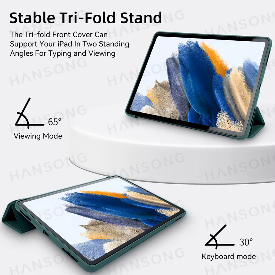 Samsung Galaxy Tab Smart Leder Hülle in Schwarz für A7 Lite, A7, A8, S6 Lite, S7, S8 und S9 11 Tablet-Cover - Bild 4