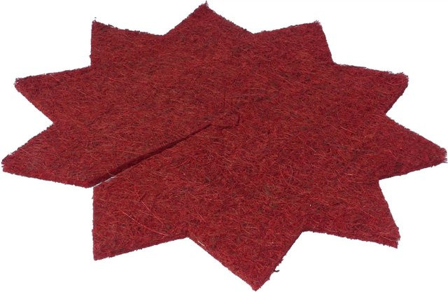 Proflora Mulchscheibe Stern Rot Ø 37 cm aus Kokosfasern und Naturkautschuk zur Unkrautbekämpfung - Bild 1
