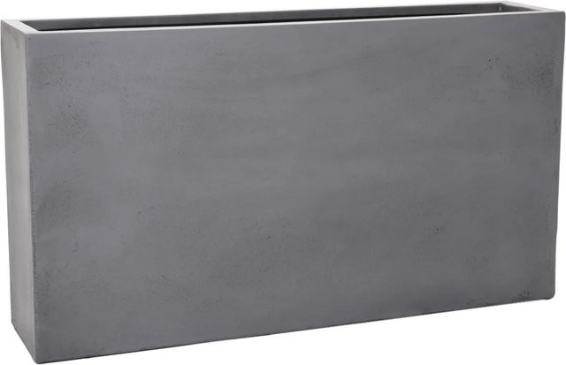 Vivanno Raumteiler Elemento Slim Pflanztopf aus Fiberglas in Betongrau, B/T/H: 90 x 20 x 50 cm - Bild 1