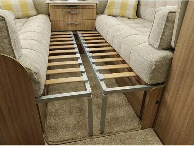 ZUIMI Modernes RV-Bett aus wasserfestem und feuerfestem Aluminium-SPC für Wohnmobile, Wohnwagen und Anhänger - Bild 1