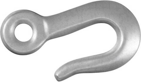 Dörner + Helmer Bindekettenhaken 7mm aus Zinkdruckguss, verzinkt, Silber, 6 Stück - Bild 1