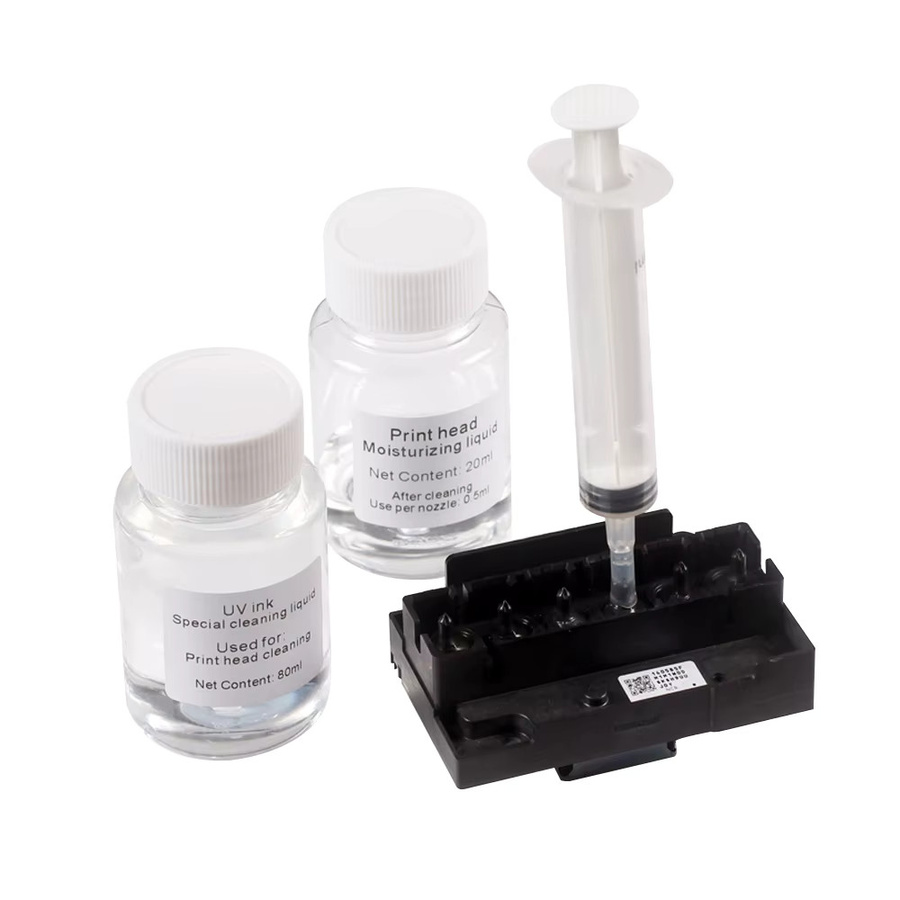 Reinigungslösung für UV-Drucktinte als Cleaning Kit zur Reinigung verstopfter Druckköpfe, kompatibel mit Epson, Seiko, Ricoh und HP - Bild 2