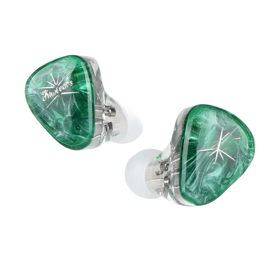 KIWI EARS Lite 8ba Performance In-Ear-Monitor Hifi-Ohrhörer mit 7n-Sauerstofffreiem Kupferkabel in Orange und Grün - Bild 1