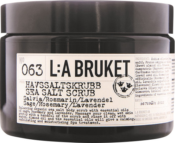 L:A Bruket 063 Salt Scrub Sage, Rosemary, Lavender - Bild 1