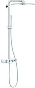Grohe Duschsystem Euphoria SmartC 310 Cube D mit Regendusche und Handbrause, Wandmontage, Moon White Matt - Bild 1