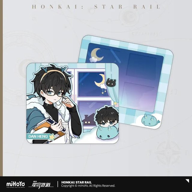miHoYo Honkai Star Rail Sunday Abzeichen Schlüsselanhänger, Acryl Ständer, Karte - Bild 1