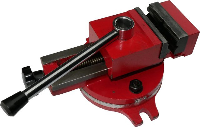 Rotwerk Maschinenschraubstock MSS80SD in Rot, B/T/H: 18 x 21 x 7 cm - Bild 1