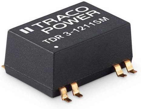 TracoPower TDR 3-1223SM DC/DC-Wandler Print 12 V/DC 15 V/DC -15 V/DC 100mA 3W Schwarz - Bild 1