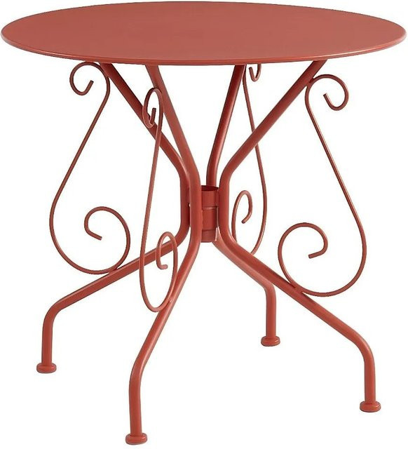 Gartentisch Guermantes von Vente-unique in Terracotta, Durchmesser: 80 cm - Bild 1