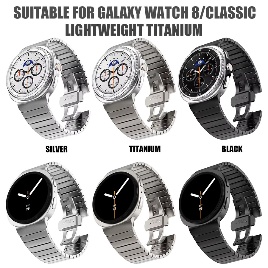 Geekthink Uhrenarmband Titan, Silber, Unisex - Bild 1
