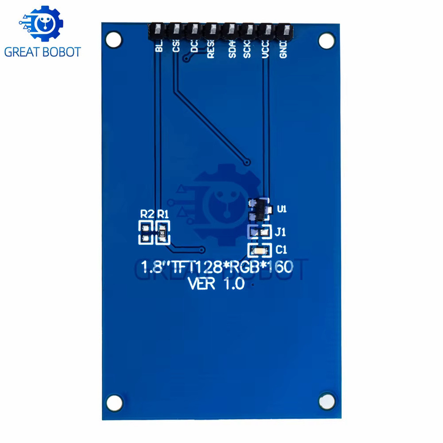 Baishundianzi BS 1,8 Zoll TFT Serial SPI Display Modul mit 128 x 160 Auflösung und Weitwinkelansicht in Blau - Bild 3