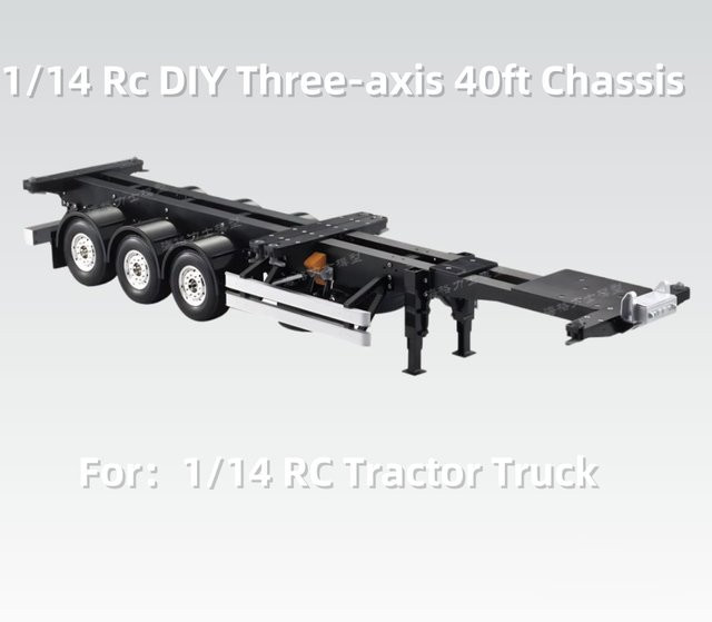 JUWUBA Dreiachsiger 40ft Container-Chassis, Bausatz, 1:14, Zubehör - Bild 1
