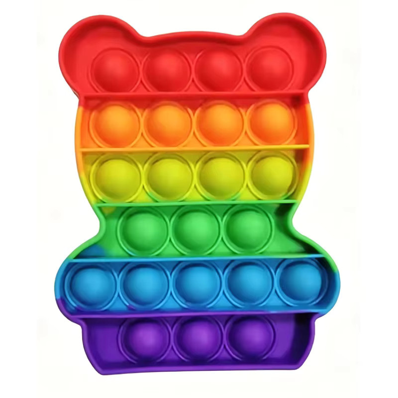 Bandai Regenbogen-Pop-Bubble-Fidget-Spielzeug, Bunt / Mehrfarbig, Silikon, Dinosaurier - Bild 3