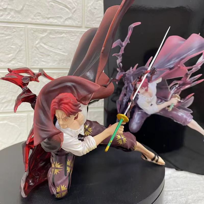 Bandai One Piece Anime-Figur Red Haired Shanks PVC-Modell in Rot und Multicolor - Bild 2