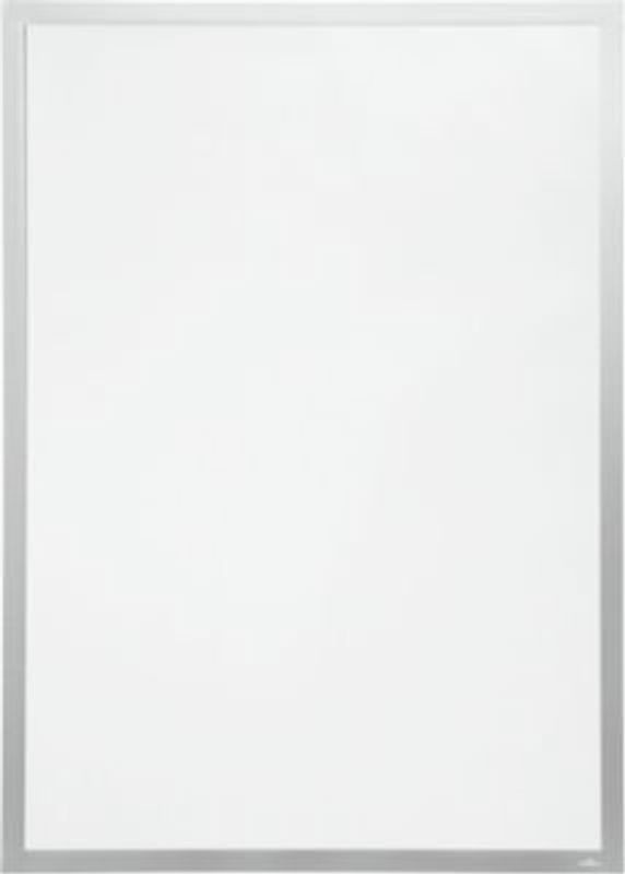 DURAFRAME® Inforahmen von Durable für 2 Poster, selbstklebend, Magnetverschluss, silber, B: 74,5 cm, H: 104,5 cm, T: 2,8 cm - Bild 1