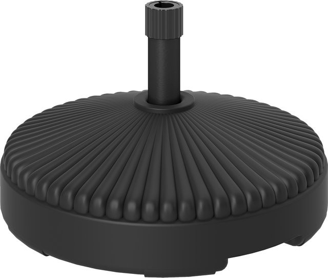 Outsunny Schirmständer aus Kunststoff in Schwarz, befüllbar bis 28 kg, B/H/L: 55 x 30 x 55 cm - Bild 1