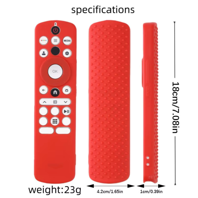 Stoßdämpfende Silikonhülle für Haier Smart TV HTR-U33G Fernbedienung in Schwarz - Bild 4