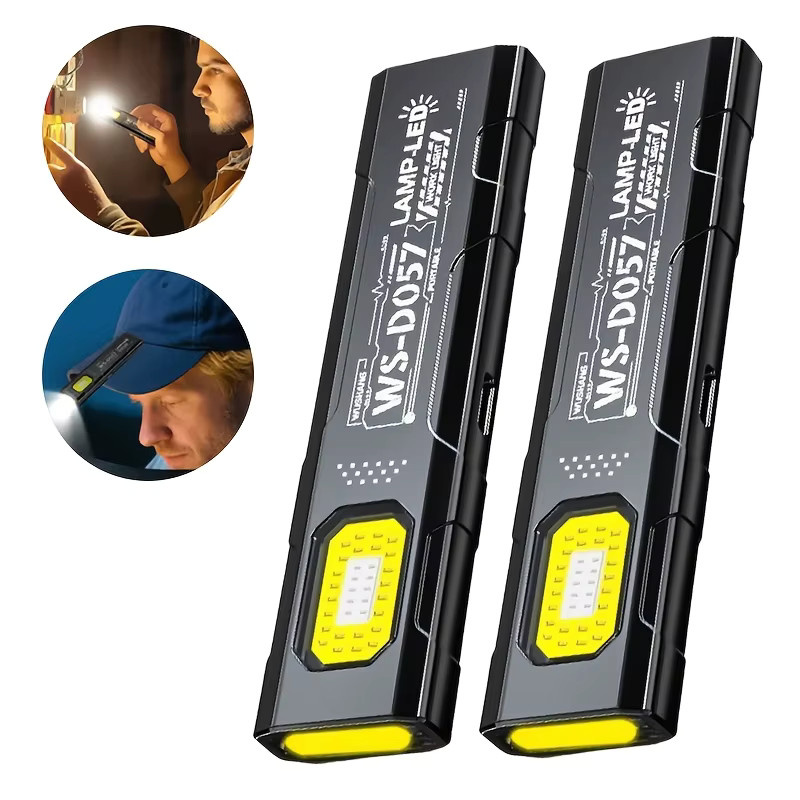 Heinast Mini-Sicherheits-Blitzleuchte in Schwarz mit COB-LED und wiederaufladbarem Akku für Notfälle und Outdoor-Einsätze - Bild 5