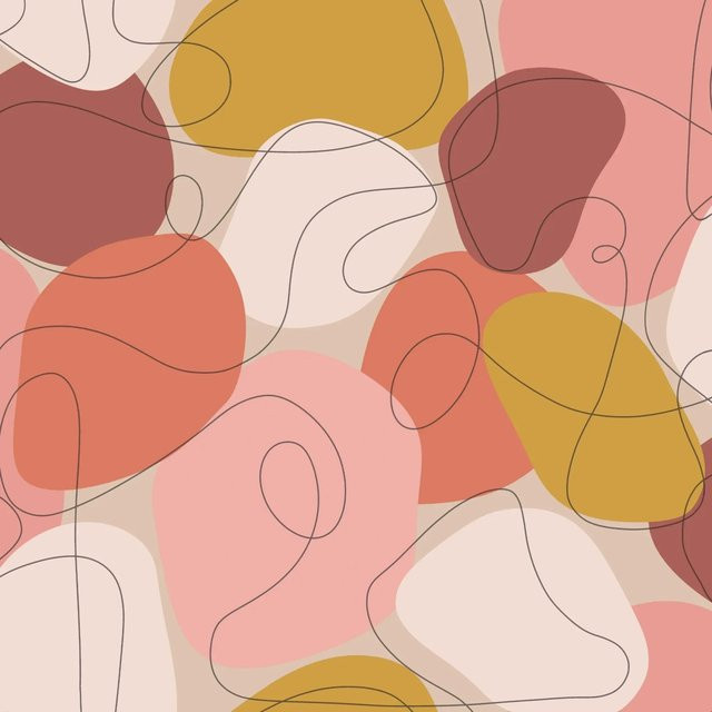 Envy Vliestapete Mood Peachy Rosa in Pink und Orange mit abstraktem Design, FSC-zertifiziert - Bild 1