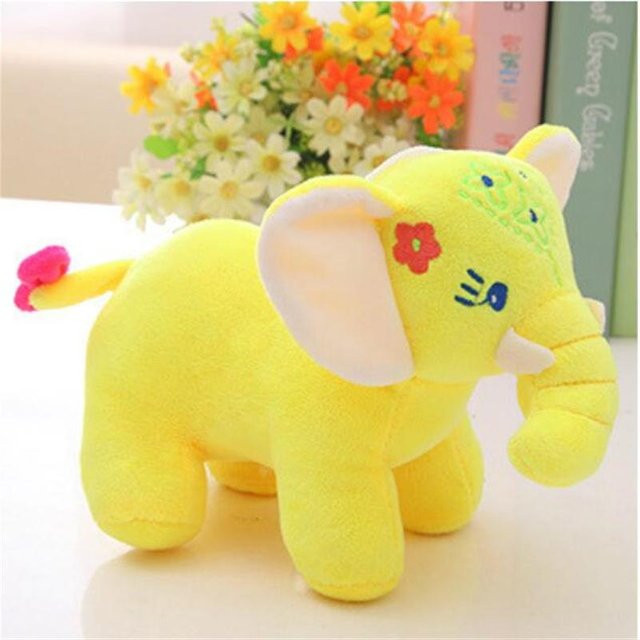 Kidsly Cartoon Kleine Elefant Plüsch Spielzeug, Gelb, ab 12 Jahre - Bild 1