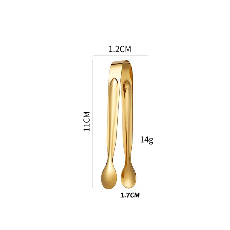 YOCITY Edelstahl Lebensmittelzange für Eis, Zucker und Kaffee in Silber oder Gold - Bild 6