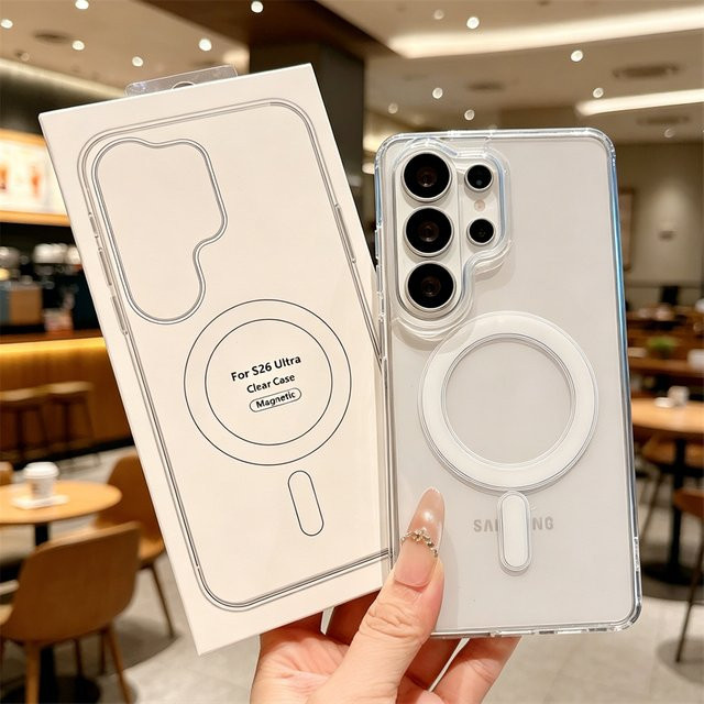 Transparente MagSafe Schutzhülle für Samsung Galaxy S26 S25 S24 S23 S22 S21 Ultra Plus und weitere Modelle - Bild 1