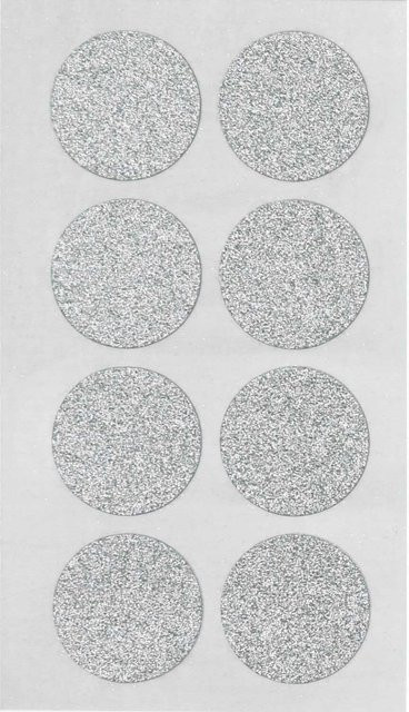 Rico Design Paper Poetry Sticker Kreise in Silber Glitter, 4 Blatt - Bild 1