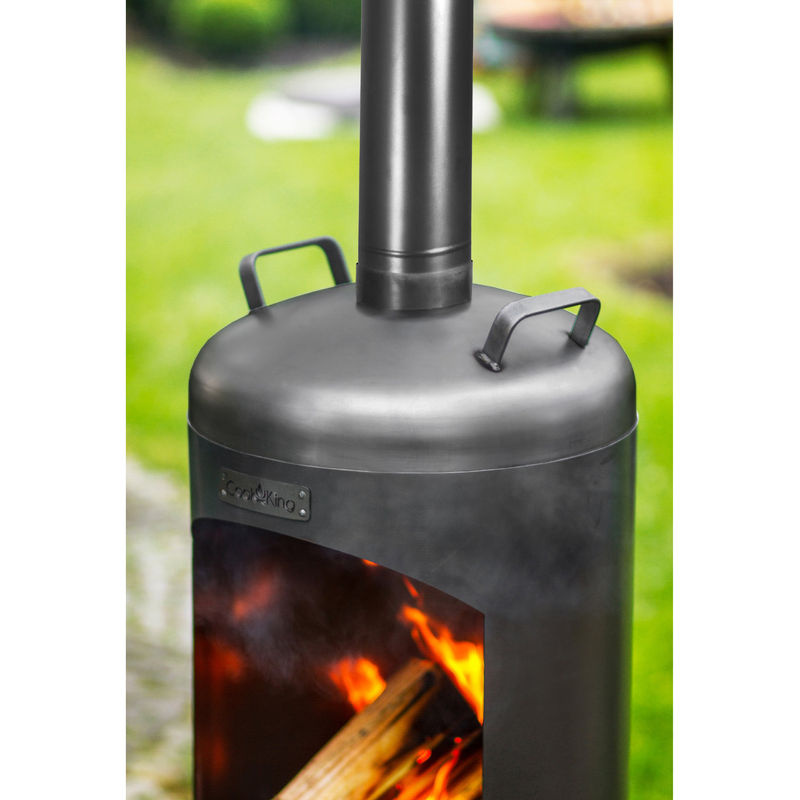 CookKing Terrassenofen Faro schwarz B/T/H: 40 x 40 x 158 cm - Bild 3