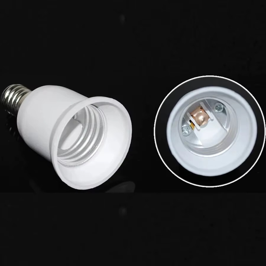 GGBEE Lampenfassung Konverter E14 auf E27 Adapter in Weiß - Bild 2