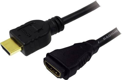 LogiLink HDMI Verlängerungskabel 4K UHD Schwarz 5,00 m - Bild 1