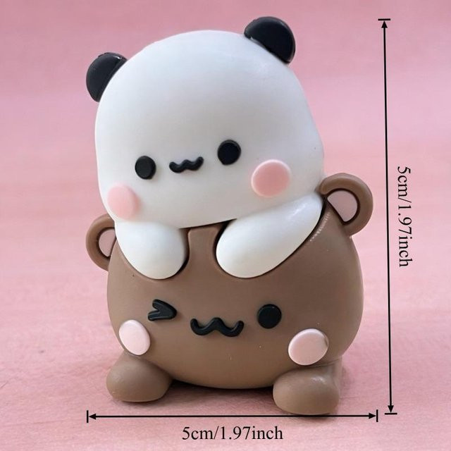 BC Pet Supplies Kawaii Bubu und Dudu Panda Yier Figur, weiß, ab 14 Jahren - Bild 1