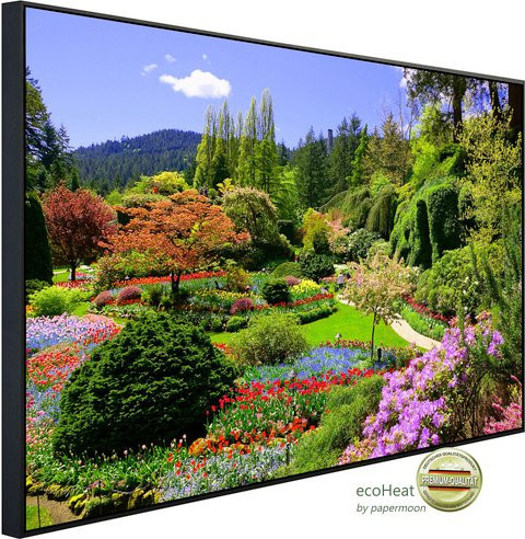 papermoon Infrarotheizung EcoHeat Butchart Gardens in Bunt mit Matt-Effekt, App-Steuerung und Überhitzungsschutz - Bild 1