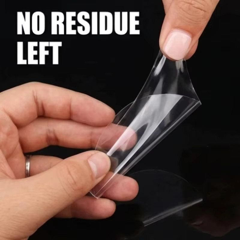 Transparente doppelseitige Klebepunkte zum Wiederverwenden, Durchmesser: 80 mm - Bild 4