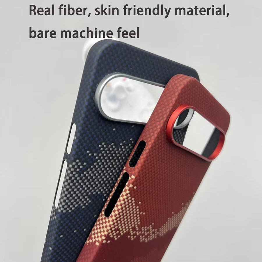 Magnetische Handyhülle aus Kevlar-Aramidfaser für Google Pixel 9 Pro XL, Pixel 9 und Pixel 9 Pro in Schwarz - Bild 3