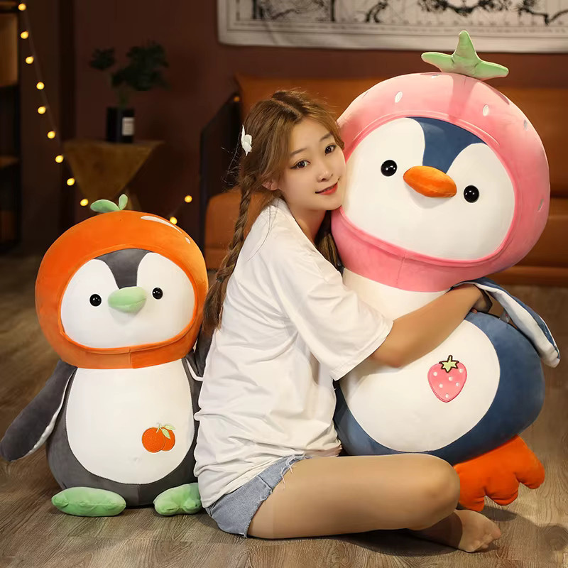 YUZHINUO Kawaii Cartoon Pinguin Plüschtier, Weiche Puppe, 1-teiliges Set - Bild 2
