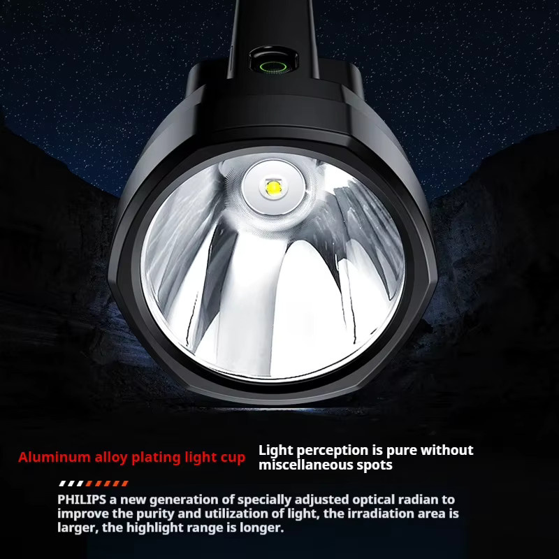 Philips SFL3121 USB wiederaufladbare Taschenlampe aus Aluminium in Schwarz für Notfall und Rettungseinsätze - Bild 2