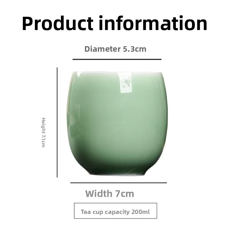 Handgefertigte Keramik-Teetasse mit Eis-Crackle-Glasur in Multicolour für dein Gongfu-Teeset - Bild 6