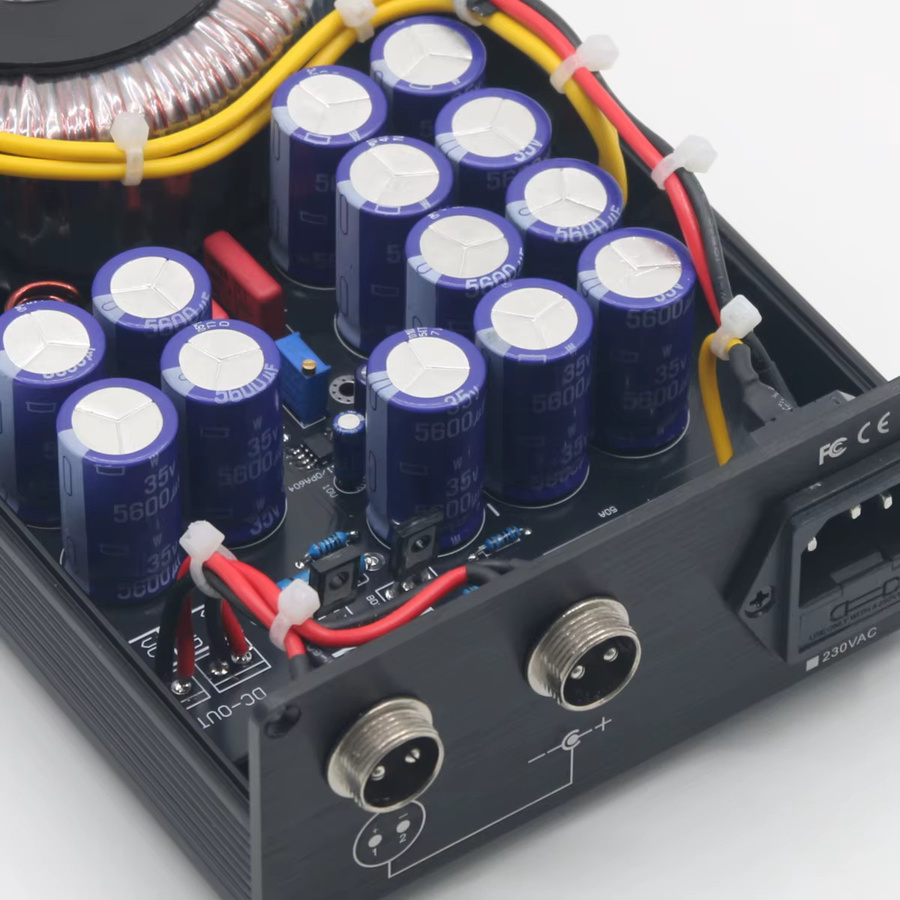 SENGTERBELLE HiFi 120W Pro Linear Geregeltes Netzteil DC12V 5A für Audiogeräte in Schwarz - Bild 3