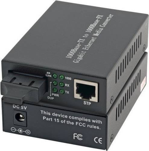EFB-Elektronik EL024V2 Medienkonverter GigE 1000Base-SX Ethernet/LAN Schwarz - Bild 1