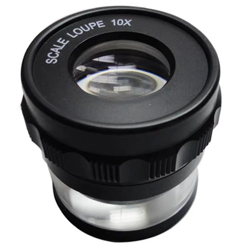 KSOL Standlupe 10x, mit Skala, Schwarz - Bild 2