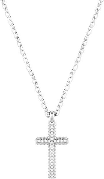 Swarovski Halskette, Rhodinierte Zirkonia, Silber, Damen - Bild 1
